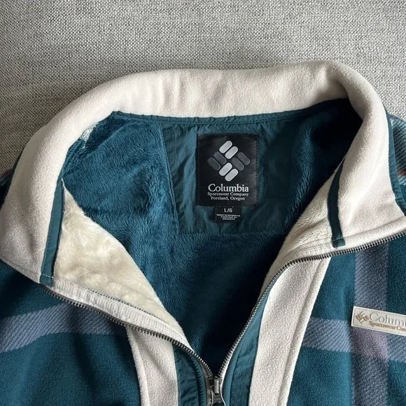 Columbia Plaid Fleece Jacket - Picture 6 of 6